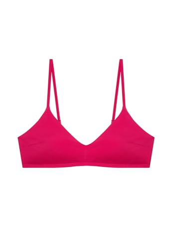 Bikini bralette magenta femme maillot de bain deux pièces sans armature