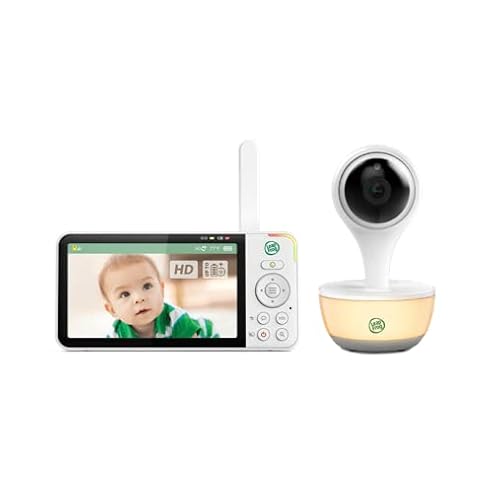 LeapFrog LF815HD Smart Video Baby Monitor 5'' HD Display Colour Night Vision, White (Renewed)