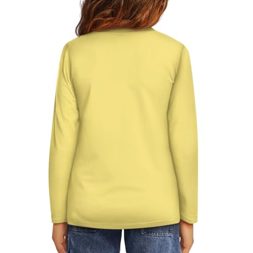 Image of Girls Basic Tee Shirts Outdoor Long Sleeve Shirt Winter Clothes Size 3-16 Top Fall Clothes Gift for Holiday