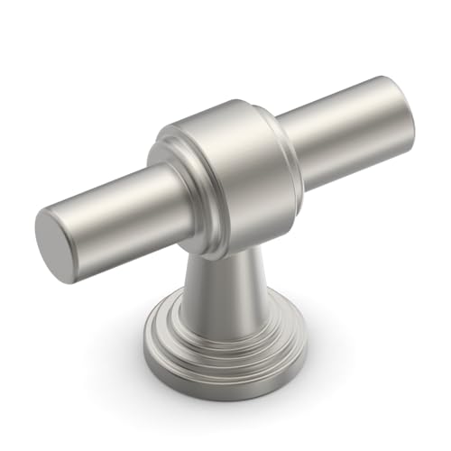 Image of 10 Pack 1 inch(25mm) Brushed Satin Nickel Cabinet Knobs for Cabinets and Drawers Kitchen Cabinet Hardware Nickel Dresser Knobs CK0081