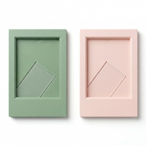 2pcs Mini Photo Frames Set Small Picture Frames for Instax Mini Film 2.4 x 3.6 Inch Rectangular Picture Frame Holder for Tabletop Desk Display Lightweight Plastic Postcard Frame for Home Decor