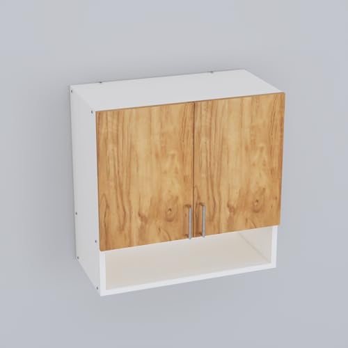 Image of SPECIALITY PANELS 2 Door Modular Wall Mounted Kitchen Cabinet with Organizer Shelf Space Saving Storage Unit Engineered Wood Cupboard for Kitchen Living Room Utility Organizer Furniture | DIY Assembly
