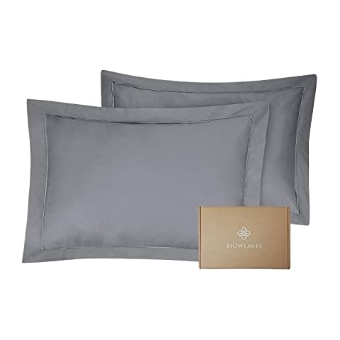 BIOWEAVES Organic Cotton Oxford Pillowcases Cover