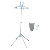 AKOOSY Kleiderdampferständer mit 360° drehung Höhenverstellbar 84 160cm Platzsparend und rutschfest für Zuhause und Reisen Modernes Design aus Stoff und Kunststoff
