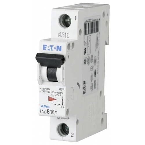 Interruptor magnetotérmico Eaton FAZ-C1/1 1A 1P automático curva C para cuadro eléctrico