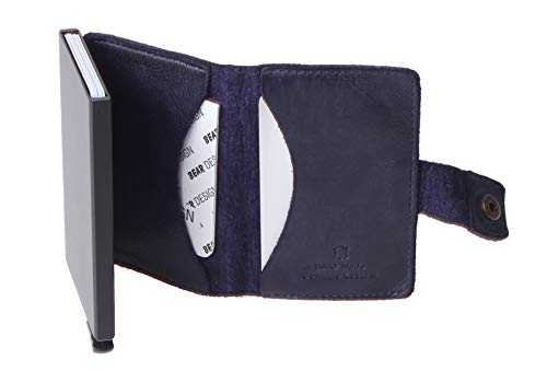 Portefeuille compact Bear Design Antic bleu pour résoudre le manque de place - 4