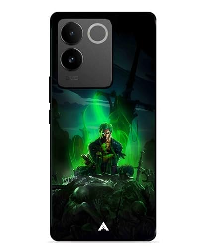 Image of Premium Anime 1 Case for Vivo T2 Pro (Glossy Finish) Soft-Touch Metal TPU Back Cover, Shockproof, Designer, Aesthetic Mobile Phone Case