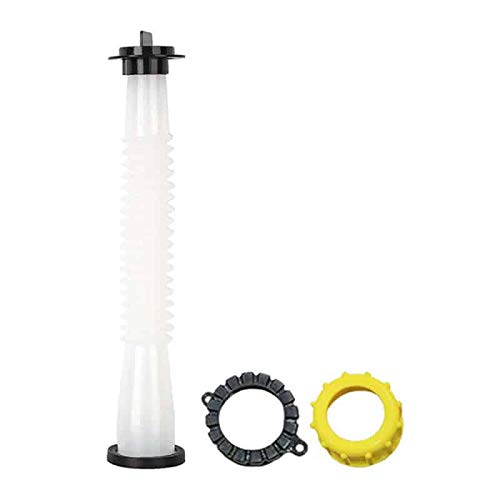 1 Gas Can Spout Replacement with Gasket, Cap and Stopper. Fits Rubbermaid Essence Gott & Some RotopaX Kolpin Blitz.