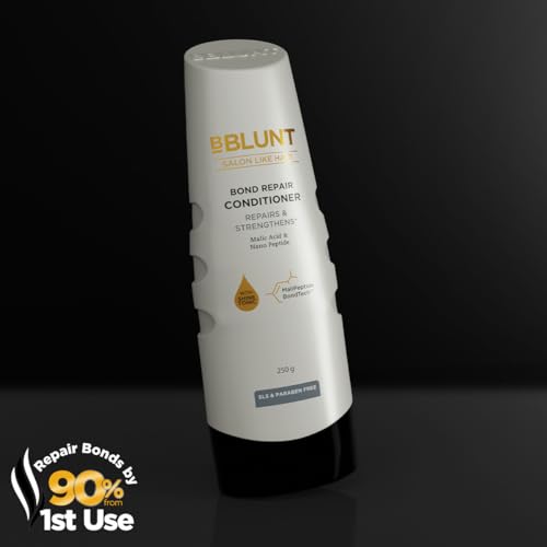 Image of BBLUNT Bond Repair Conditioner - 250 Grams | Repairs Damaged Hair By 89% In Just 1 Use* | Powered With Malipeptide Bondtech | Recommended By Hair Experts | Crafted For Unisex