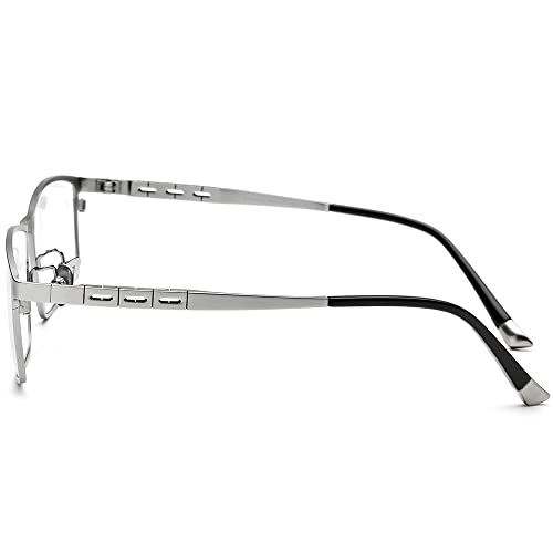 Image of FONEX Titanium Glasses Frame for Men,Square Eyewear Full Optical Eyeglasses F85641