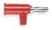 Pomona Banana Plug, Red, PK10