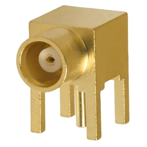 1061022-1 MCX Connector Jack, Female Socket 50Ohm Through Hole, Right Angle Solder :Rohs