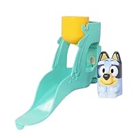 Toomies Bluey’s Waterslide, Bath Toy for Toddlers, Water Play, Moving Eyes, Fine Motor Skill Development, Suction Cup Attachment, For Ages 18 Months+, Durable and Safe Bath Toy for Kids