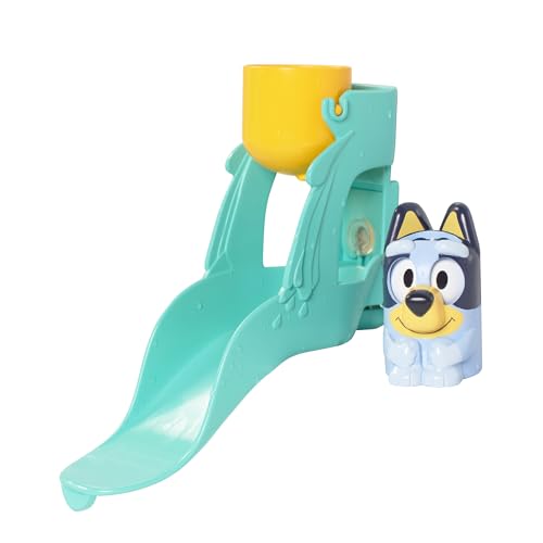 Toomies Blueys Waterslide Bath Toy for Toddlers Water Play Moving Eyes Fine Motor Skill Development Suction Cup Attachment For Ages 18 Months+ Durable and Safe Bath Toy for Kids