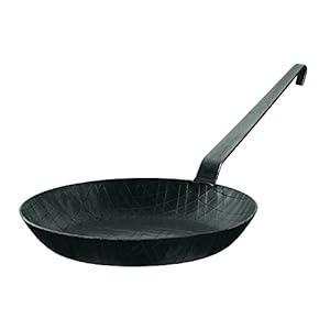 Rosle 95729 28 cm Stainless Steel Wrought Iron Frying Pan,Black