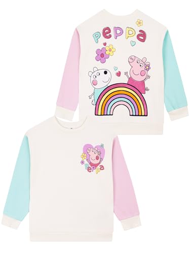 Sweatshirt Peppa Pig en coton pour filles - Pull à manches longues idéal pour le printemps