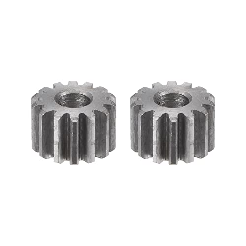 Image of HARFINGTON 2pcs Straight Spur Gear 6mm Bore 14T Mod-1 Hardened 45# Steel Spur Diff Differential Motor Gear RC Car Replacement Parts