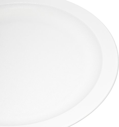 Cfs Pcd20902 Polycarbonate Narrow Rim Plate, 9" Dia. X 21/32" Dp., White (Case Of 48) #TOP2