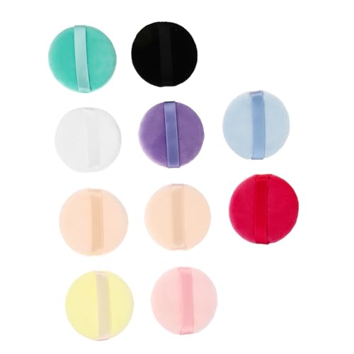SAFIGLE Comfortable Makeup Pads 10 Pack Face Puff for Women Gentle Soft Cosmetics Puff for Girls Ideal Any Occasion