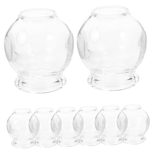 Ventouses en verre SECFOU lot de 8 pots épaissis pour la relaxation