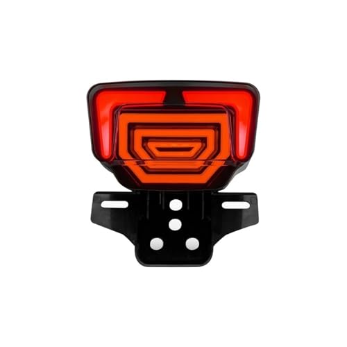 Feu arrière intégré pour moto clignotant et stop TMX125 CG125 Rouge