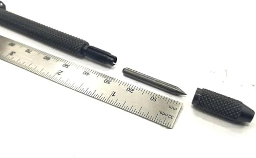 Image of Carbide Pen Point Tipped Scribing Pen Tool Scriber Craft Tool-Knurled Body