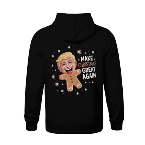 Kids Funny Make Christmas Great Again Boys Girls Lightweight Kangaroo Pocket Fleece Hoodies3