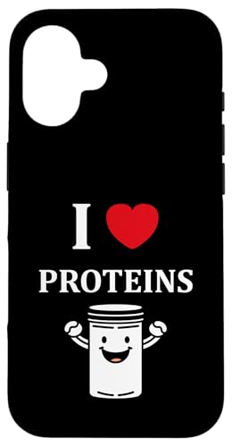 Humor Protein bodybuilding sport amour i love Proteins �X�}�z�P�[�X iPhone 16 �p