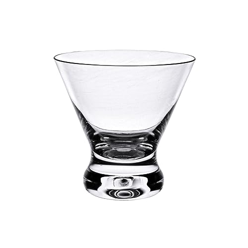 TrueCraftware- 8 oz Cocktail Glass with Heavy Base Polycarbonate Clear Color- Plastic Cocktail Liquor Glass Drinking Glass Water Glass Mojito Glass Cup Tom Collins Bar Glassware and Mixed Drink