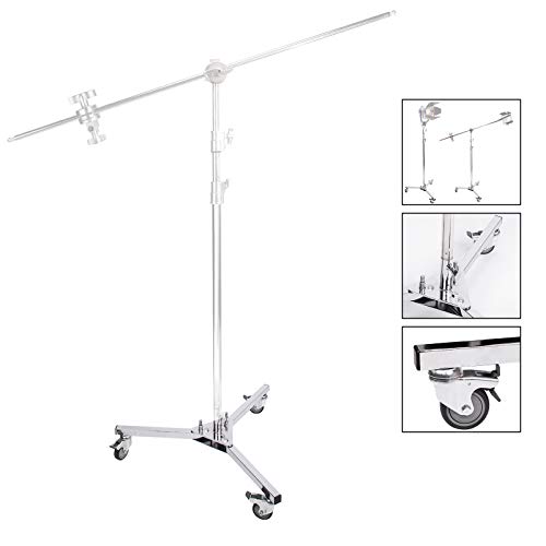 C BASE DE BASE Dolly para trípodes profesionales con ruedas giratorias RODILLOS Soporte de pista súper resistente como cupo