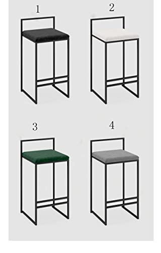 Cuisine petit déjeuner tabouret de bar velours 55-76cm - 2