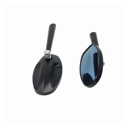 Rétroviseurs MT-07 CNC en aluminium et verre bleu antireflet pour moto