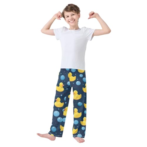 J JOYSAY Yellow Rubber Ducks Pajama Pants Long Sleep Pants Soft Elastic Waist Pj Pants