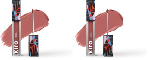 Image of Kiro Non-Stop Airy Matte Liquid Lipstick - Cinnamon Nude (Brown Pink), 5ml | Super-Pigmented, Long-Lasting, hydrating | Waterproof, Smudge-Proof, Lightweight | Infused with Avocado & Apricot Oil