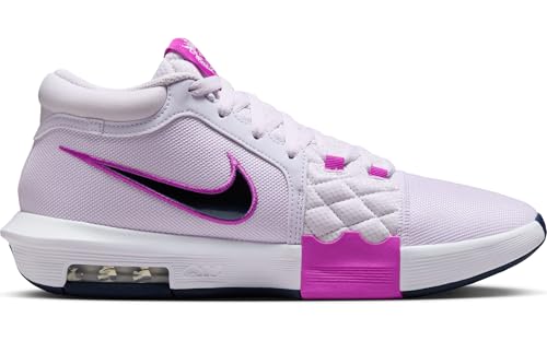 Image of Nike Lebron Witness VIII Basketball Shoes (HQ2139-500, Barely Grape /Hyper Violet /Light Bone /Obsidian) Size 14