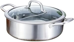 Xwbldbdfc Stal Nierdzewna Garnek Shabu Shabu