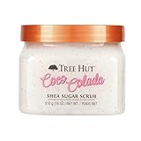 Tree Hut Coco Colada Shea Sugar Scrub, 18 oz, Ultra Hydrating and Exfoliating Scrub for Nourishing Essential Body Care