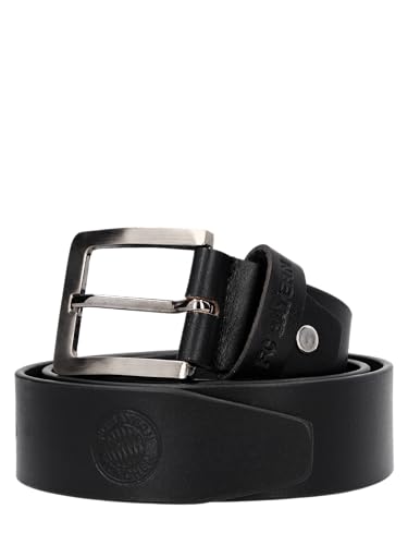 FC Bayern München I Ceinture en cuir I Homme I Noir I M, Noir , M