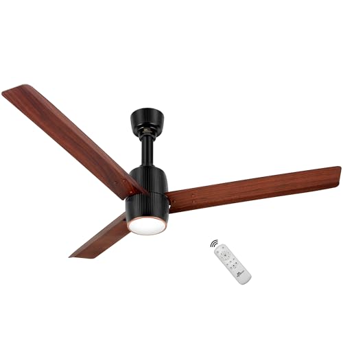 Image of RR Signature OPUL AIR 1250mm BLDC Underlight Ceiling Fan with 100% Pure Copper Motor - 35W | 350 RPM High Speed | Remote Control & LED Light | 3 Light Modes | 3 Year Warranty - Mahogany