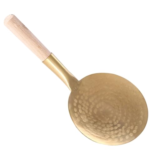 PRETYZOOM Cuchara De Cobre Para Tofu Cucharón De Cocina Portátil Agarre Antideslizante Para Sopa De Tofu Material Resistente 10 Cm De Diámetro
