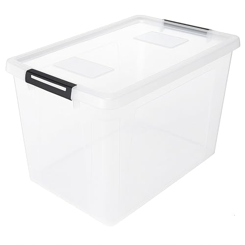 HRB Aufbewahrungsbox mit Rollen und Deckel Lagerbox Box Korb, Kiste (60...