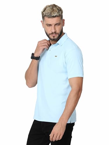 Image of STELLERS Men's Premium Polo T-Shirt Wrinkle Free Quick Dry Soft and Feather Touch Feel Regular Fit