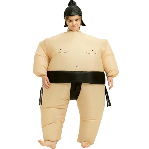 Disfraz inflable de sumo para niños y niñas miniatura 5