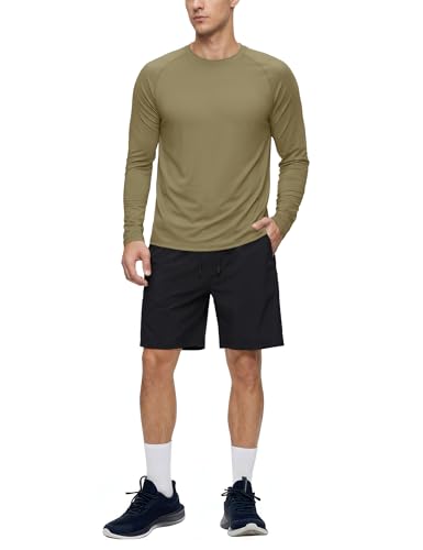 TACVASEN UV Shirt Herren Langarm UPF 50+ UV Protection T Shirt Lang Rashguard-Shirt Männer, Stumpfes Cyan, L 2