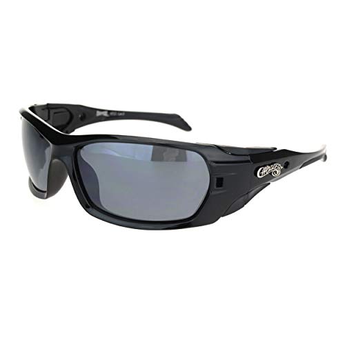 PASTL Choppers Sunglasses Mens Wrap Around Oval Rectangular Bikers Shades UV 400