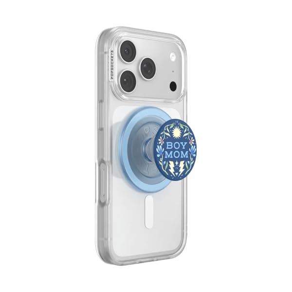 Image of PopSockets Phone Grip for MagSafe, Magnetic Holder, Phone Stand, Mom - Boy Mom