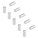 UNICRAFTALE 20Pcs Stainless Steel Column End Caps 3mm Small Hole Leather Cord Ends Leather Cord Terminators for Jewelry Making