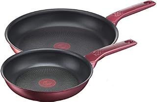 TEFAL Daily Chef G2739072 Zestaw patelni 2-elementowy: Patelnia 22 i 28 cm, Nieprzywierająca powłoka, Wskaźnik rozgrzania patelni Thermo-Signal