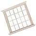 LOGOFUN Doll House Window 1: 12 Scale Miniatures Wood Windows Mini Window Frame Model for Doll Houses Furniture Decoration