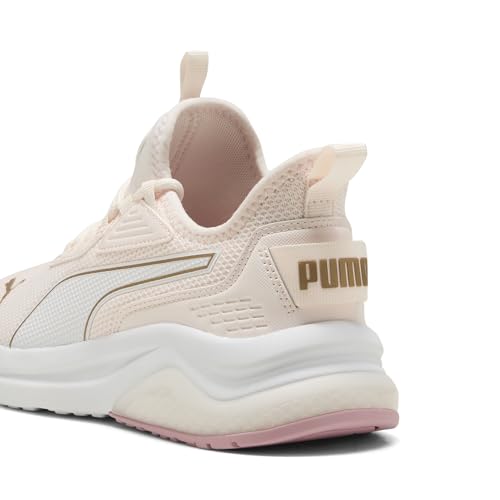 PUMA Puma Women's Amplifier Sneaker, Rose Quartz-Vapor Gray-Puma Silver-Puma White, 10